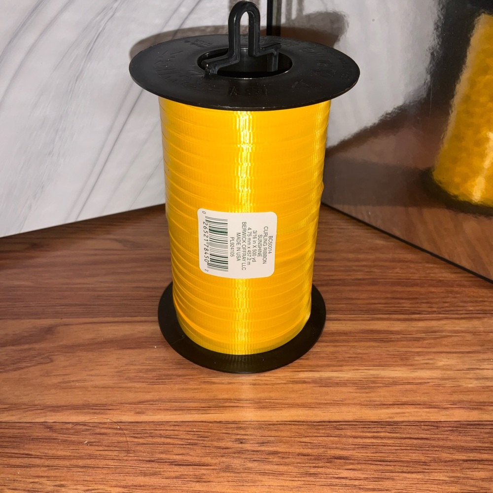 Bright Yellow or Purple/Pink Curling Ribbon